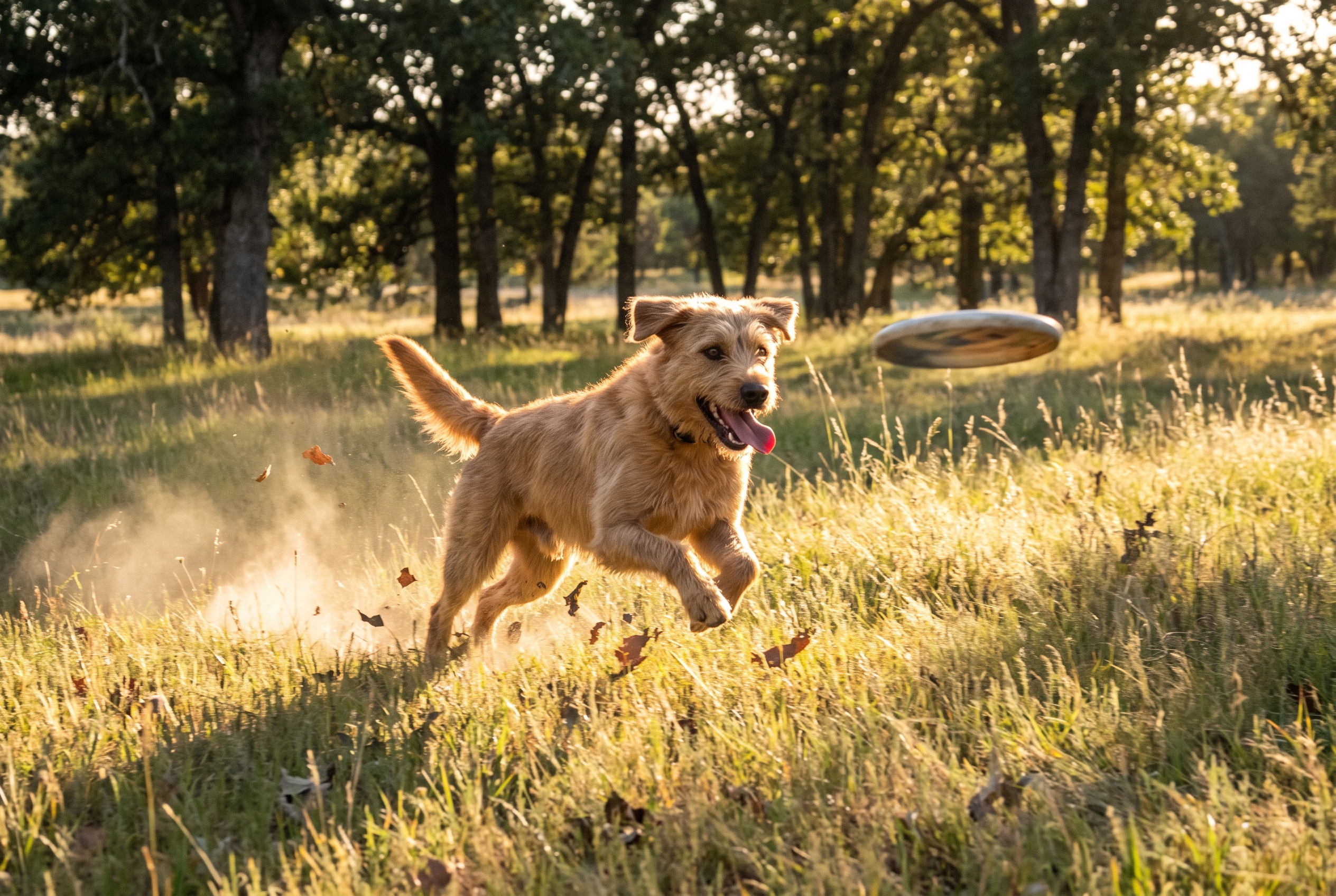 Chien en mouvement capturé en action en extérieur